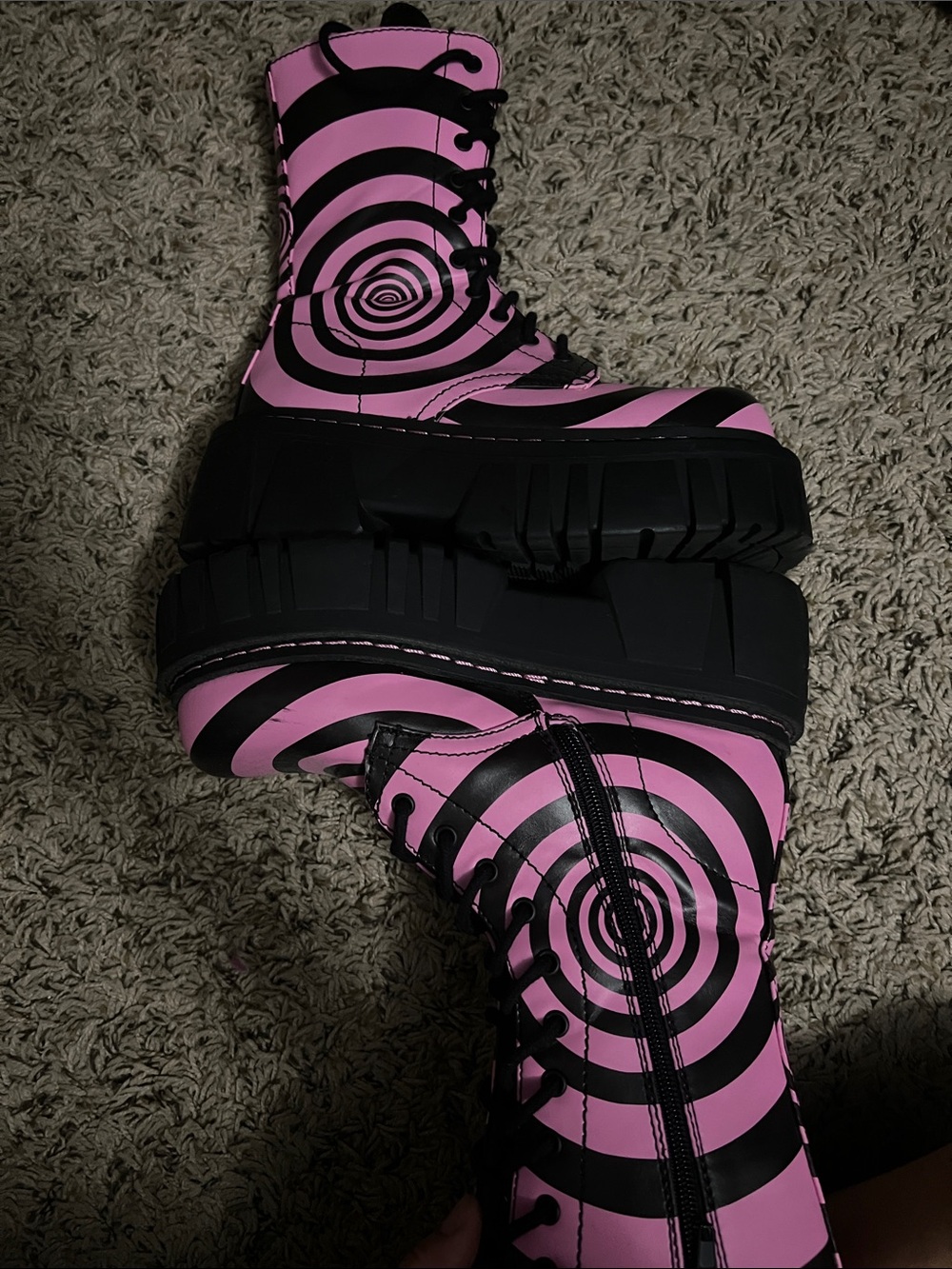 Current Mood Spiral Platform Combat Boots - Picture 6 of 6
